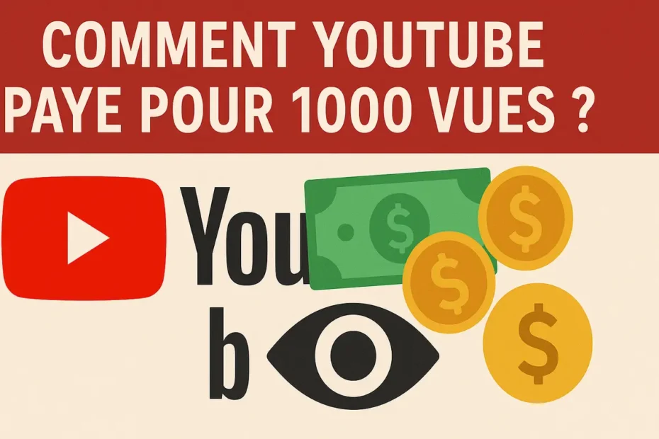 comment youtube paye pour 1000 vues