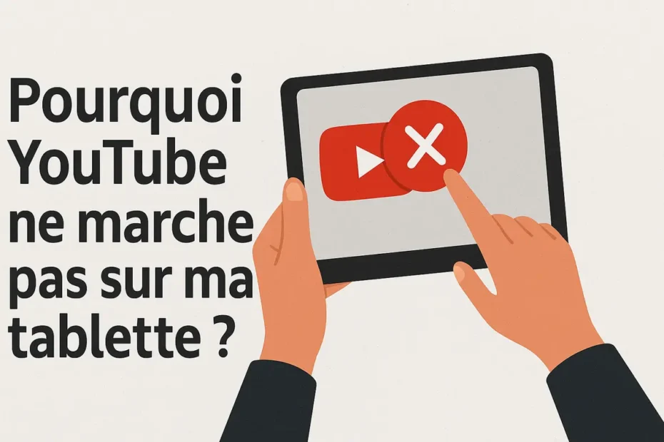 pourquoi youtube ne marche pas sur ma tablette