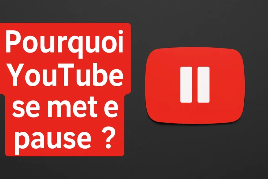 pourquoi youtube se met en pause