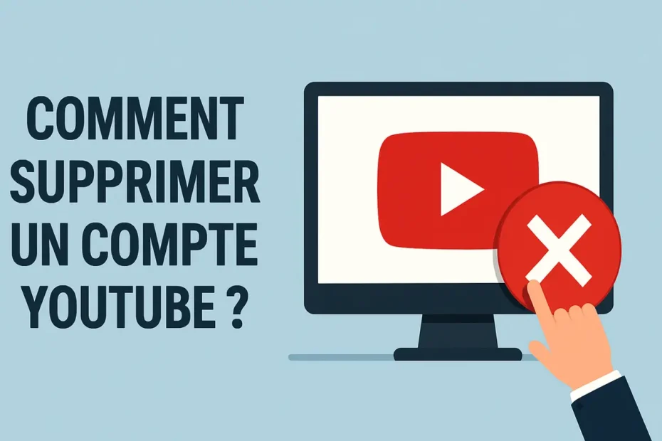 comment supprimer un compte youtube